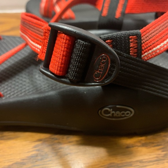Vibrant Red Chaco Z/2 Unaweep mens Sandals size 13 sports hiking trails running - Picture 7 of 13